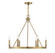 Six Light Chandelier in Natural Brass (446|M10093NB)