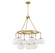 Nine Light Chandelier in Natural Brass (446|M10098NB)