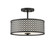 Msemi Two Light Semi-Flush Mount in Matte Black (446|M60016MBK)