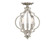 Msemi Three Light Convertible Semi-Flush/Pendant in Polished Nickel (446|M60055PN)