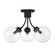 Three Light Semi-Flush Mount in Matte Black (446|M60060MBK)