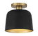 One Light Flush Mount in Matte Black with Natural Brass (446|M60067MBKNB)