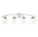 Mbath Four Light Bathroom Vanity in Brushed Nickel (446|M80033BN)