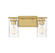 Mbath Two Light Bathroom Vanity in Natural Brass (446|M80037NB)