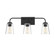 Mbath Three Light Bathroom Vanity in Matte Black (446|M80044MBK)