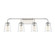 Mbath Four Light Bathroom Vanity in Polished Nickel (446|M80045PN)