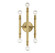 Mscon Six Light Wall Sconce in Natural Brass (446|M90018NB)