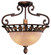 Zaragoza Three Light Semi Flush Mount in Golden Bronze (29|N6241-355)