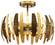 Manitou Five Light Semi Flush Mount in Ardor Gold (29|N7835-659)