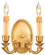 Metropolitan Family Two Light Wall Sconce in French Gold (29|N9809-FG)