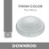 Pancake Ceiling Fan Downrod With Wire And Connector in Flat White (15|DR1560-WHF)