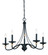 Westchester County Five Light Chandelier in Sand Coal w/Skyline Gold Leaf (7|1045-677)