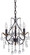 Three Light Mini Chandelier in Castlewood Walnut w/Silver Highlights (7|3122-301)