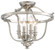 Audrey'S Point Four Light Semi Flush Mount in Polished Nickel (7|3296-613)