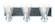 Garrison Three Light Bath in Brush Nickel w/Shale Wood (7|3343-098)