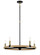 Windward Passage Five Light Chandelier in Coal And Soft Brass (7|3865-726)