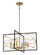 Titans Trace Six Light Pendant in Sand Coal W/ Painted Honey Gol (7|3916-707A)