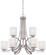 Parsons Studio Nine Light Chandelier in Brushed Nickel (7|4109-84)