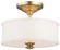 Harbour Point Two Light Semi Flush Mount in Liberty Gold (7|4172-249)