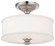 Harbour Point Two Light Semi Flush Mount in Brushed Nickel (7|4172-84)