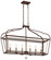 Astrapia Six Light Island Pendant in Dark Rubbed Sienna w/Aged Silver (7|4346-593)
