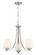 Shyloh Three Light Chandelier in Brushed Nickel (7|4923-84)