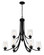 Shyloh Nine Light Chandelier in Coal (7|4929-66A)