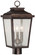 Irvington Manor Three Light Post Mount in Chelesa Bronze (7|72176-189)