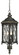 Bexley Manor Four Light Outdoor Chain Hung in Coal W/Gold Highlights (7|9324-585)