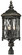 Bexley Manor Four Light Post Mount in Black w/Gold Highlights (7|9326-585)