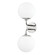 Stella Two Light Wall Sconce in Polished Nickel (428|H105102-PN)