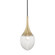 Bella One Light Pendant in Aged Brass (428|H114701A-AGB)