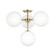 Ashleigh LED Semi Flush Mount in Aged Brass (428|H122604-AGB)