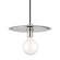 Milo One Light Pendant in Polished Nickel/White (428|H137701L-PN/WH)