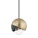 Emma One Light Pendant in Aged Brass/Black (428|H168701-AGB/BK)