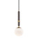 Brielle One Light Pendant in Aged Brass (428|H289701S-AGB)