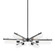 Ariel Six Light Chandelier in Soft Black (428|H326806-SBK)