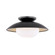 Cadence One Light Semi Flush Mount in Black Lustro/Gold Leaf Combo (428|H368601M-BLK/GL)