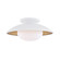 Cadence One Light Semi Flush Mount in White Lustro/Gold Leaf Combo (428|H368601M-WH/GL)