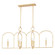 Mallory Six Light Linear in Gold Leaf (428|H512906-GL)