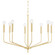 Bailey Eight Light Chandelier in Aged Brass (428|H516808-AGB)