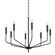Bailey Eight Light Chandelier in Aged Brass/Soft Black (428|H516808-AGB/SBK)