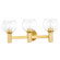 Leslie Three Light Bath and Vanity in Aged Brass (428|H543303-AGB)