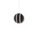 Carillion LED Chandelier in Black (281|PD-36206-BK)