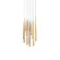 Cascade LED Pendant in Aged Brass (281|PD-41815R-AB)