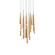 Cascade LED Pendant in Aged Brass (281|PD-41821R-AB)
