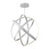 Kinetic LED Chandelier in Titanium (281|PD-61738-TT)