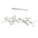 Chaos LED Linear Pendant in Brushed Aluminum (281|PD-64872-AL)