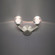 Double Bubble LED Wall Sconce in Satin Nickel (281|WS-82015-SN)