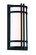 Skyscraper LED Outdoor Wall Sconce in Black (281|WS-W68612-BK)